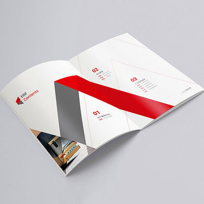 Paper Soft Cover Full Color Brochures , Custom Business Card Printing ISO 9001 Approved