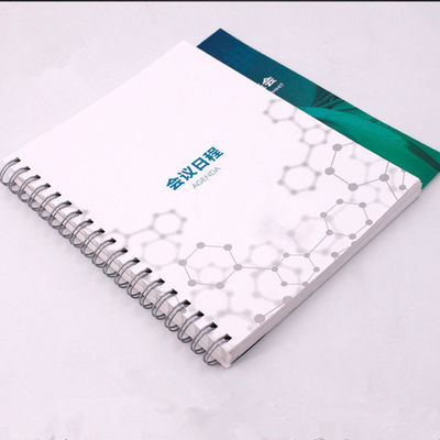 Varnish Coating Ring Bound Book Printing Custom Color For Promotional