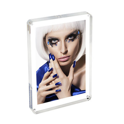 High Clear Magnetic Custom Photo Frame Acrylic Material With Double Sided