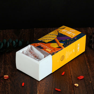 Custom Printed Food Packaging Box , Lightweight Paper Drawer Box For Tea