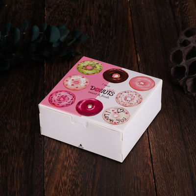 Donuts Bread Packaging Box With Drawer Style , Snack Packaging Box Recycled