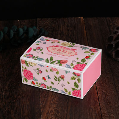 Snack Flower Tea Packaging Box Offset Printing With Customized Size