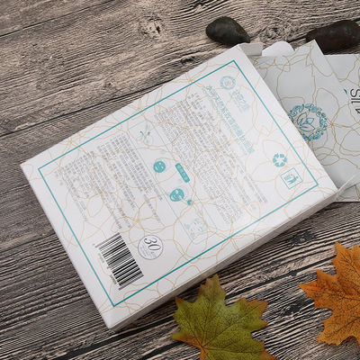 Silk Mask Packing Cardboard Packaging Boxes With CMYK Color Dimensional Stable