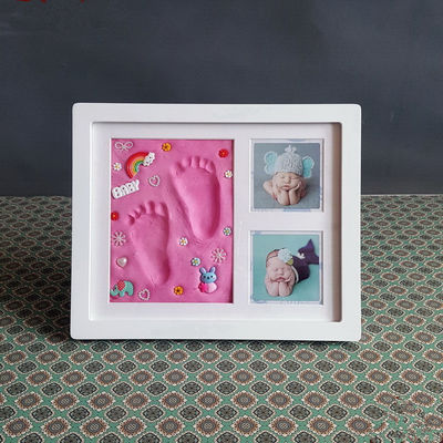 Ornament Keepsake Picture Frame 28X23CM Handprint and Footprint Frame Kit