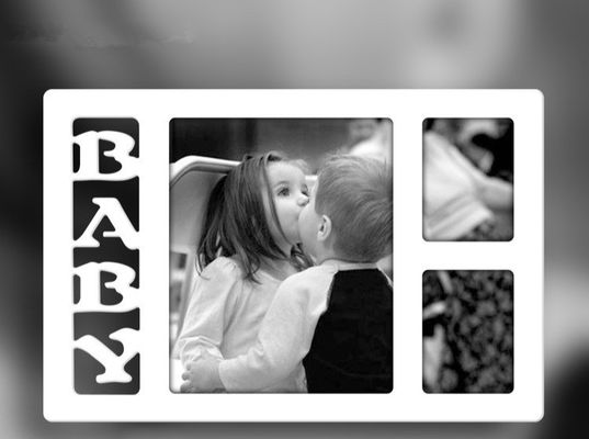 High End Ornament Photo Frame 34X21.5CM Baby Hand And Foot Impressions
