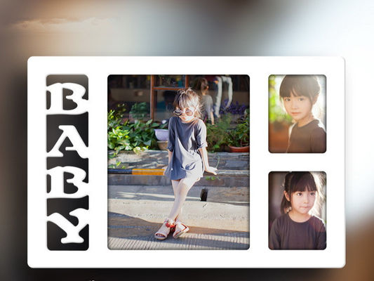 High End Ornament Photo Frame 34X21.5CM Baby Hand And Foot Impressions