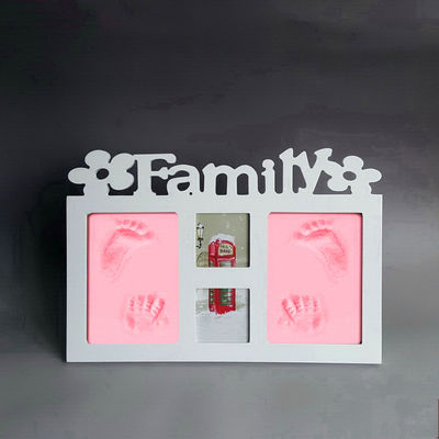 Wooden Baby Hand And Footprint Frame