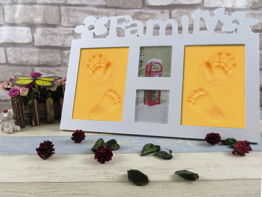 Wooden Baby Hand And Footprint Frame