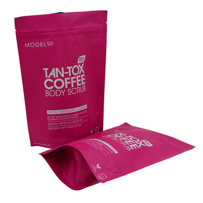 Plastic Stand Up Zipper Pouch Bags Personalized Printed For Food / Alcohol