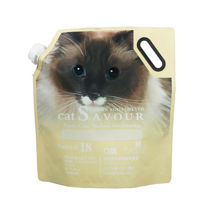 Heat Seal Custom Printed Plastic Bags For Retail Merchandise Spout Packaging