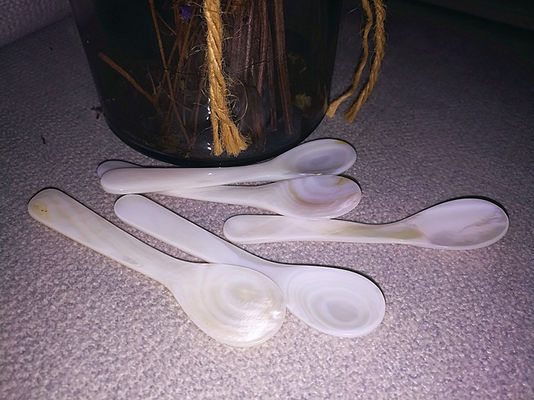 Natural Mother Of Pearl Caviar Spoon