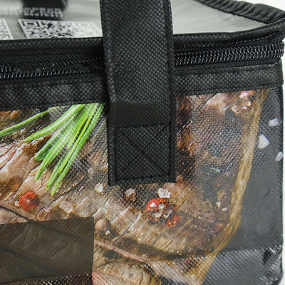 Customized Non Woven Soft Insulated Cooler Bag , Insulated Lunch Bags For Adults