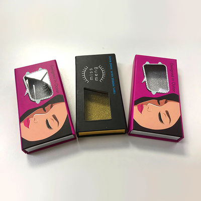 Folding Magnetic Luxury Cardboard Box With Logo False Eyelashes Packaging