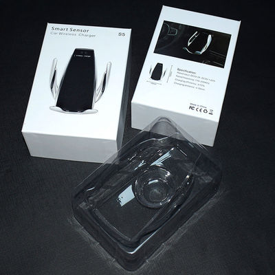 Wireless Car Charger Mount Rigid Paper Gift Box With Lids , Custom Cardboard Boxes