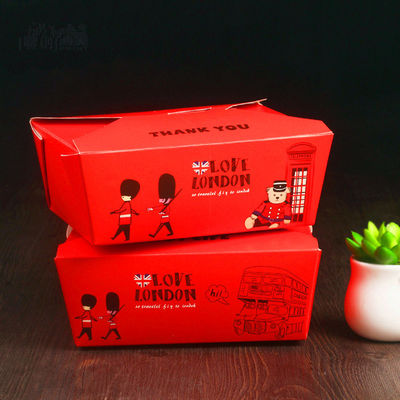Paper Food Packaging Box For Takeaway Lunch , mini Retail Packaging Boxes