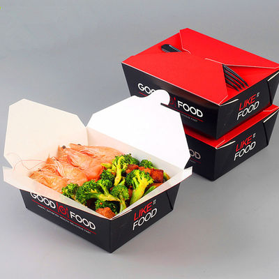Paper Food Packaging Box For Takeaway Lunch , mini Retail Packaging Boxes
