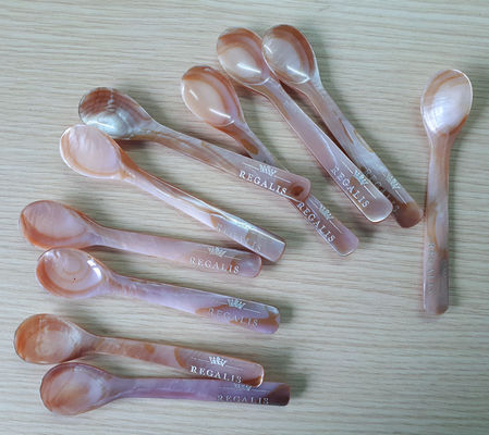 Special Color Brown Natural Mother Of Pearl Caviar Spoon 4.7 Inch And 5.1'' Available