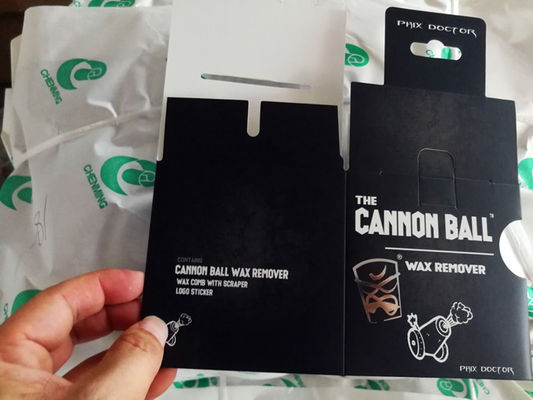 Printing Flat Black Cannon Ball Custom Paper Box Packaging For Childrens Ball