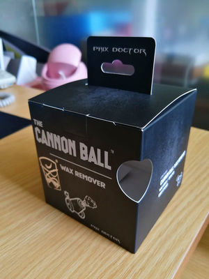 Printing Flat Black Cannon Ball Custom Paper Box Packaging For Childrens Ball