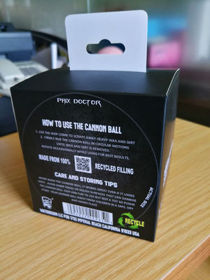 Printing Flat Black Cannon Ball Custom Paper Box Packaging For Childrens Ball