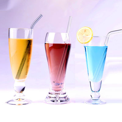 Heat Resistant Drinking Borosilicate Glass Straw Eco Friendly