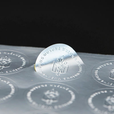 Waterproof Embossing CMYK 3D Logo Label Stickers For Cosmetics