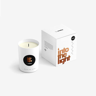 Gold Silver Foil Embossing Up Cardboard Candle Box 4c Printing