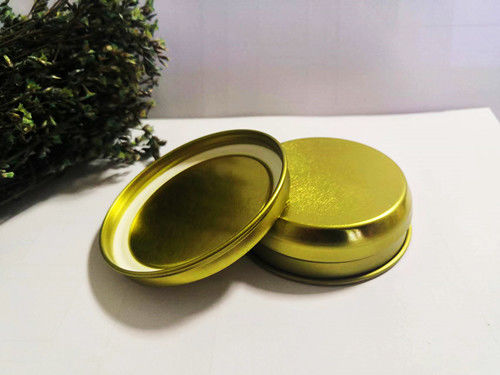 0.28mm Food Grade Tinplate Caviar Packaging Vacuum Empty Can 50g